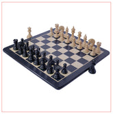Thebes Series 4.4" Ebony Wood Staunton Chess Set